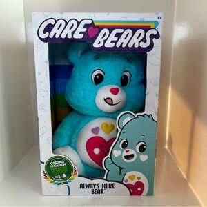 Care Bears Always Here Bear - Blue Kids Plush Toy, NWT